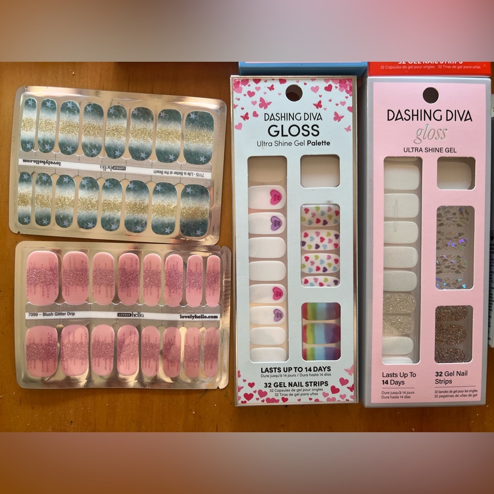 Nail wrap bundle (primarily Dashing Diva); NIB - Picture 3 of 5